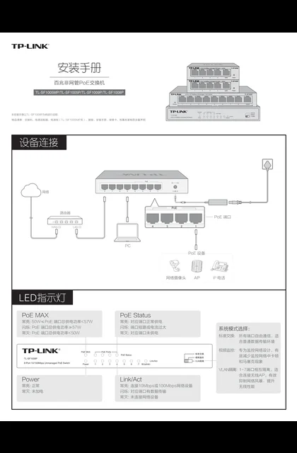 TP-LINK TL-SF1008P V1.1